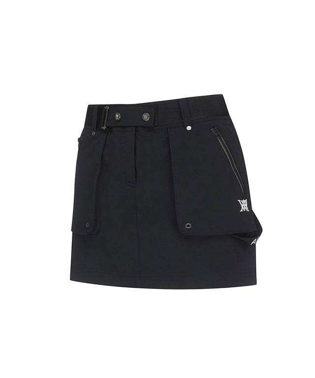 Out Cago Pocket Skirt - Black