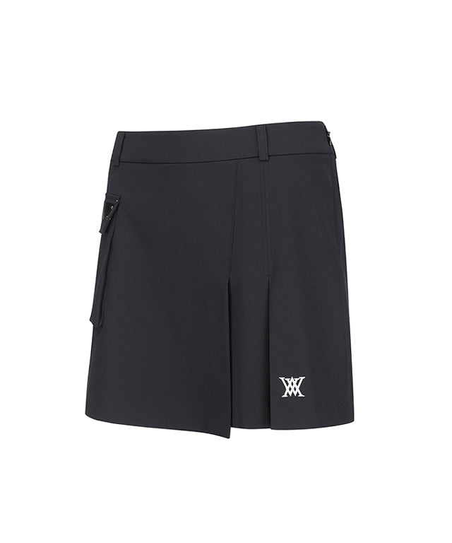 Out Pocket Point A-Line Skirt - Black