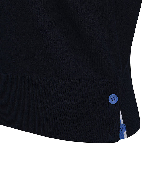 Women's Preppy Set Up Sweater - Navy