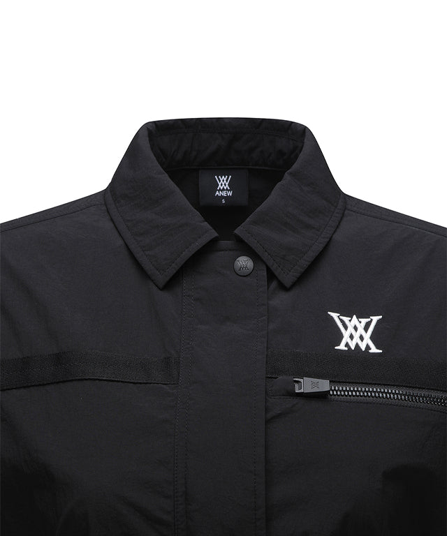 Women's Short Sleeve Anorak Jacket - 2 colors