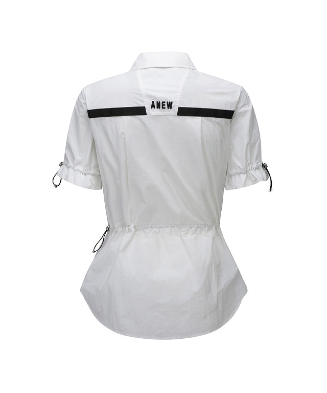 Women's Short Sleeve Anorak Jacket - 2 colors