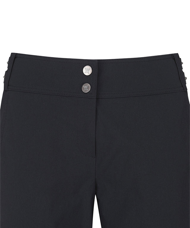 Women's Side Point Cabra Half Pant - Black