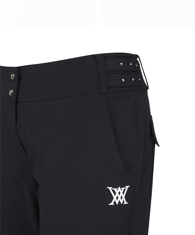 Women's Side Point Cabra Half Pant - Black