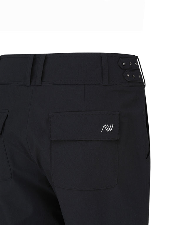 Women's Side Point Cabra Half Pant - Black