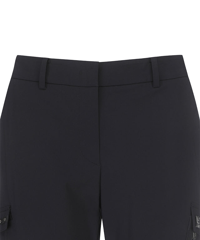 Women's Tricot Jogger Long Pants- Black