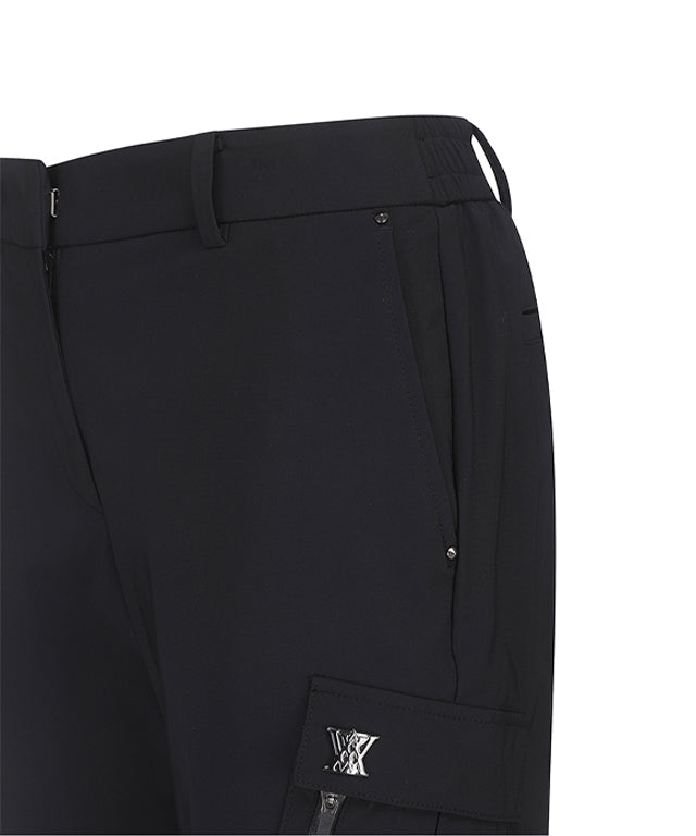 Women's Tricot Jogger Long Pants- Black