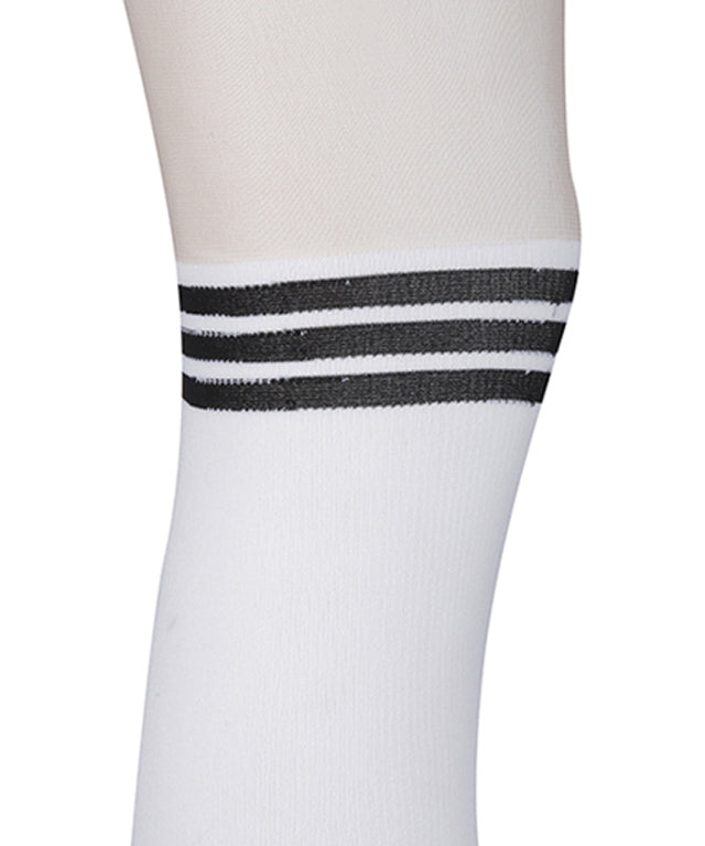 Women's Triple Logo Color Block Stockings - White