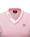 [Legacy Sale] Women's V-Neck Sweater Vest - Light Pink