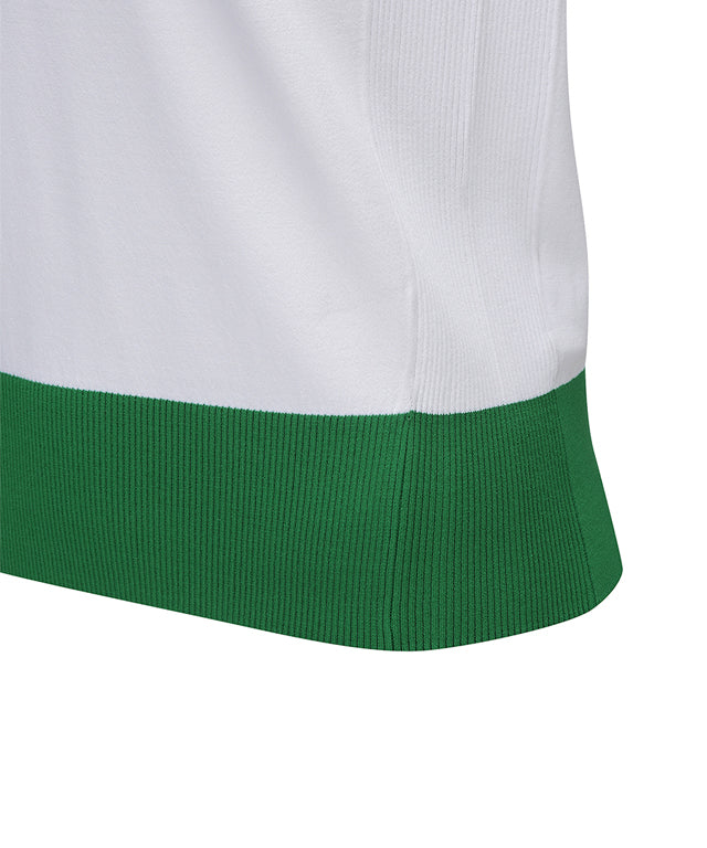Women's V-Neck Sweater Vest - White