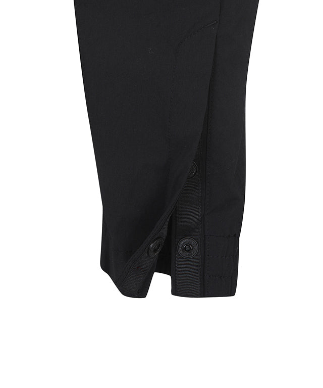 Women's Ventilation Slim Jogger Long Pants - Black