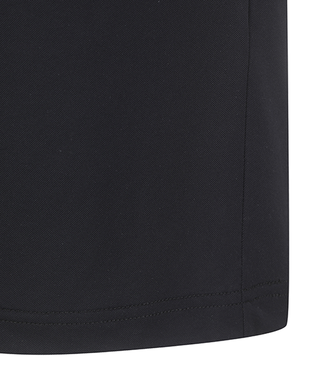 Men's Neck Jacquard Logo Short T-Shirt - Black