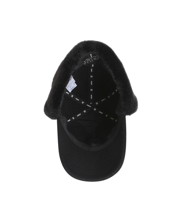 Wool Knit Ball Cap - Black