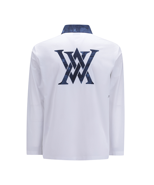 Men's Sleeve Ventilation Cold Fabric Long T-Shirt - White