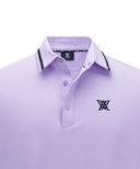 Men's Back Triangular Point Short T-Shirt - Lavender