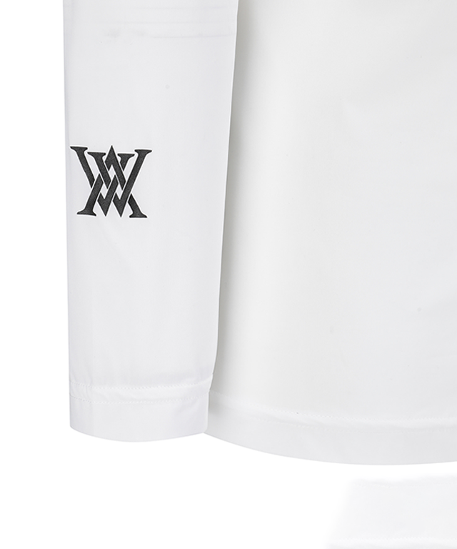 Men's Cold Fabric High Neck T-Shirt - White