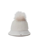 Women's Woven Knit Mix Bucket Hat - Off White
